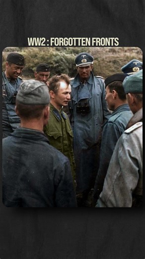 Rare Colorized WW2 Interrogation on the Eastern Front