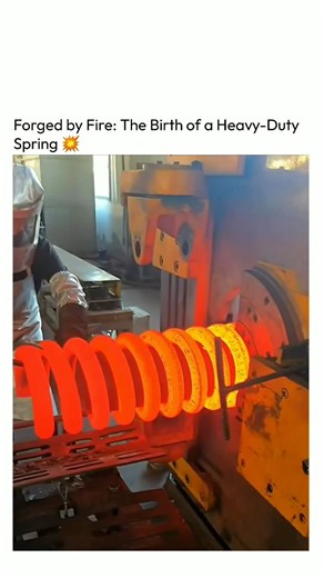 The Technology | Forged by Fire: The Birth of a Heavy-Duty Spring 💥 ​This is metal fabrication at its most dramatic! You are watching the incredible... | Instagram
