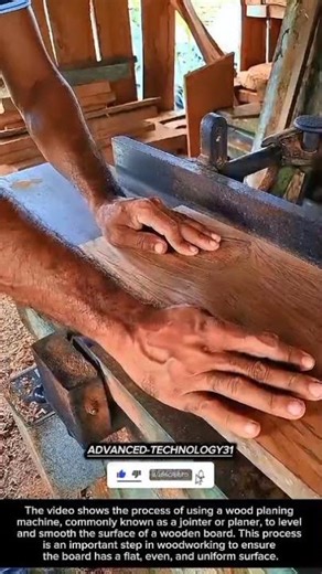 Leveling Wooden Board Surfaces Using a Wood Planer !! #shorts #innovation #tool