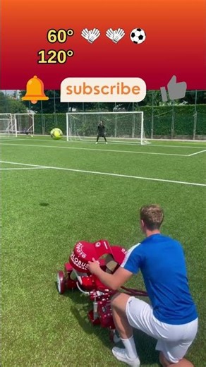 Goalkeeper vs Shot Machine ⚡ 60° & 120° Angles | Reflex Test Challenge