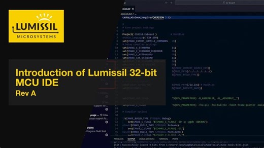 Configuration of the Lumissil 32-bit MCU IDE | Lumissil Microsystems