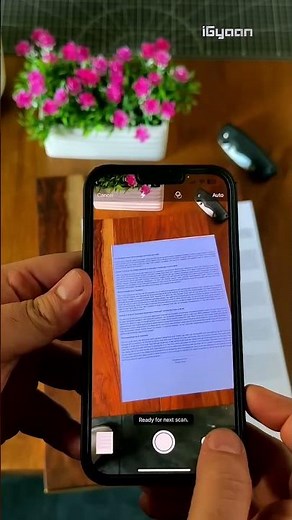 Scan documents with iPhone