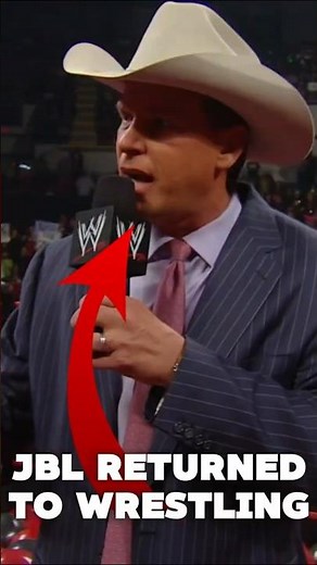 When JBL returned to wrestling #wwe #wrestling #shorts