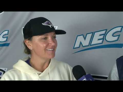 Stonehill Coach Katie Conover Postgame Interview vs University of Rhode Island 2-18-26