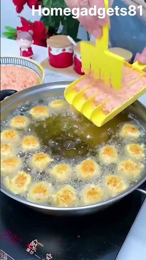 Kitchen Triple Meatball Maker – Non-Stick DIY Meat Baller Spoon with Cutting