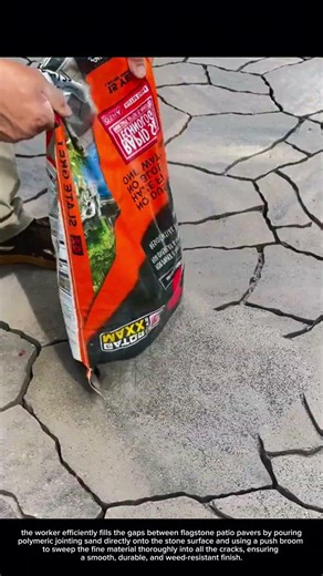 How to Fill Stone Paver Joints with Polymeric Sand #DIY #Landscaping #PatioRestoration
