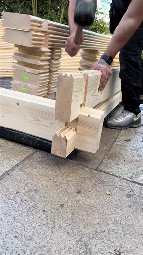 123K views · 642 reactions | Satisfying log cabin joints | Log Homes Alternative | Facebook