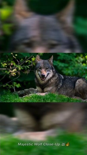 Majestic Wolf Close-Up 🐺🔥 | Powerful Wildlife Moment