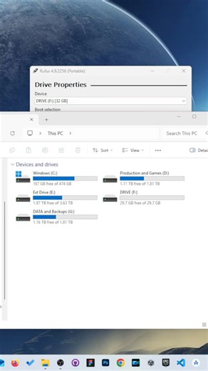 Blitabyte on Instagram: "This video provides a step-by-step tutorial on creating a bootable USB drive using a Windows 11 ISO file. At the end of the video, the USB is successfully created and ready for Windows 11 installation. This is done using Rufus. #usb #bootableusb #windows #howto #rufus #iso"