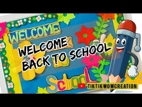 Welcome Back to School Bulletin Board | Welcome charts for classroom | Welcome back to school board