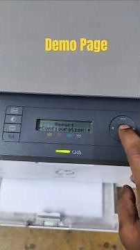 How To Demo Page In HP Printer | Self Test On Color Printer #shorts #viralshorts
