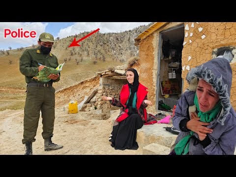 Theft from Magic Cave: sad Tears of Lonely Mother Next to the Police