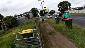 Tall grass cutting with satisfying edging in part one of the cleanup