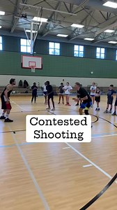 31K views · 65 reactions | This 2 v 1 Contested Shooting Drill is a great option to work on Shot/Pass Decision Making. Make it Stay. Miss both offensive players are replaced. Offensive player can shoot and also has a one pass maximum. Shooting with urgency and add a decision, then build from there add other constraints. #CLA | Cramer Basketball | Facebook