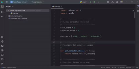 #python_internship #rock_paper_scissor_game #learning_journey #codsoft | Niladri Malakar