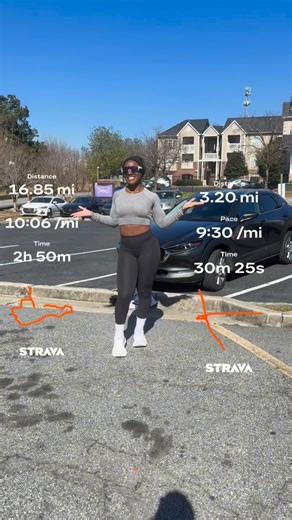 Courtney Meadows on Instagram: "FIRST 20 miler! ✔️ Training for my FIRST marathon in 3 weeks!🏃🏾‍♀️😝 @strava #Strava #run #fitness #womenfitness #atlanta"