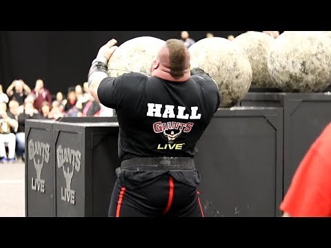Eddie Hall Atlas Stones at Britain's Strongest Man 2017