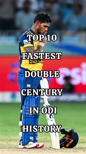 Top 10 Fastest Double Century in ODI History 💯🔥#cricket #trending #shorts
