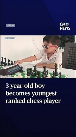 WATCH: 3-year-old boy becomes youngest ranked chess player