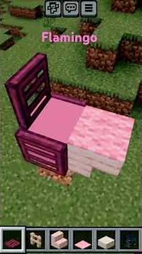 how to make flamingo in Minecraft #minecraft #gaming #tricks #build