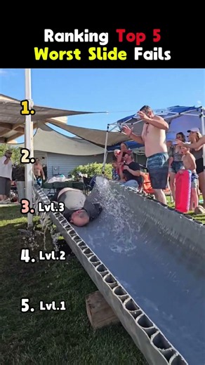 Ranking Top 5 Slide Fails 🔥 #rankingvidoe #usa