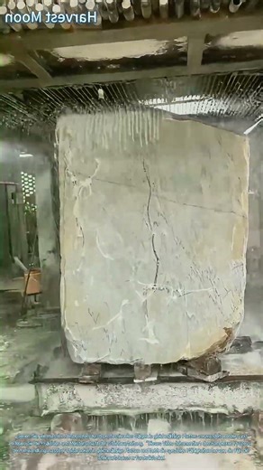 Massive Felsbrocken in gleichmäßige Platten schneiden: Die Kunst des Steinschneidens