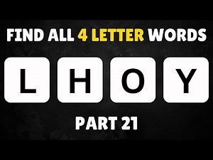 How Many Four-Letter Words Can You Discover? 💡