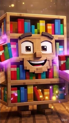 Minecraft Enchanted Bookshelf Animation 📚✨ | Minecraft Magic