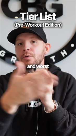 WOD Nutritionist | Body recomp. on Instagram: "Tier List: Pre-Workout Edition If you want to lose fat and build muscle at the same time, comment “RIZZ” and we’ll send you the free guide."