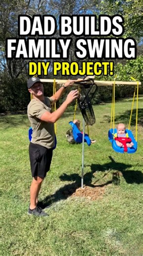 Dad’s DIY swing project for kids outdoor adventure