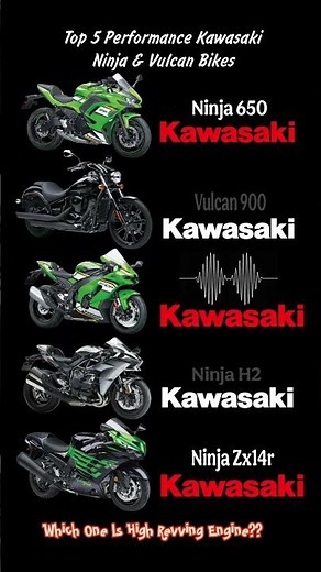 Top 5 Kawasaki Ninja And Vulcan Series Bikes Exhaust Sound Comparison 🔥🤯 #zx14r #zx10r #shorts #h2
