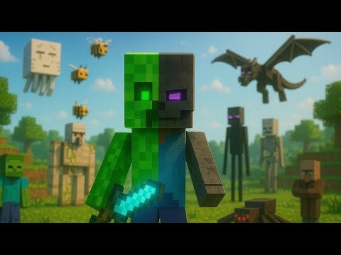 I Turned Into EVERY Mob in Minecraft Morph Mod! 🐉🐑