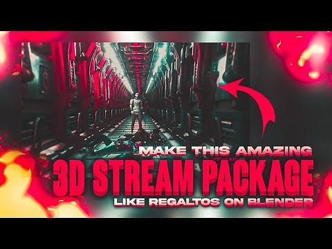 How to make 3D Stream Starting package like Regaltos on blender and kinemaster | 3D stream tutorial.
