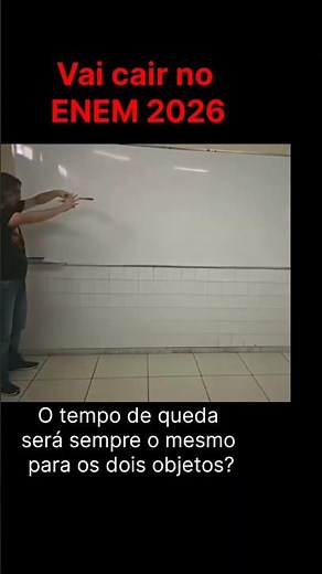 Estude movimento horizontal e vertical. #física #enem2026 #fisicaenem