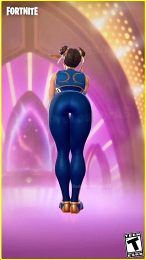 Fortnite Lover Girl Emote Chun Li Skin Thicc🍑😜😱