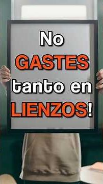 Make your own cheap canvas at home! 🎨