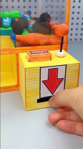 Diy Paper Coke Claw Machine | Paper Art Creations #Short #Papercraft