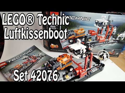 LEGO Luftkissenboot (Hovercraft Technic Set 42076 Review deutsch)