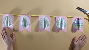 Egg-citing Easter decor idea!  https://thecraftyblogstalker.com/silhouette-easter-egg-banner/ | The Crafty Blog Stalker | Facebook