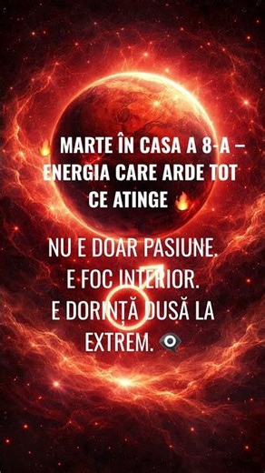 MARTE în casa a-8-a - partea intunecata❗️
