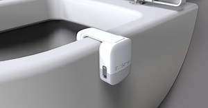 This diagnostic poop sensor clips onto any toilet