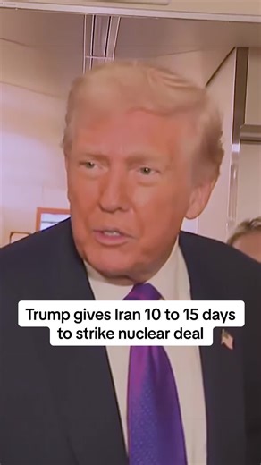 President Trump warned Iran that it must make a deal over its nuclear program or