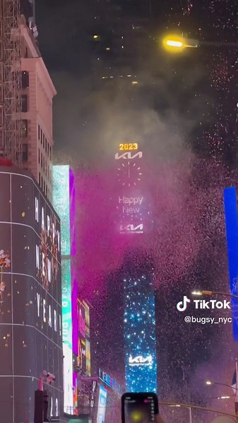 New Year Celebration Countdown in NYC Times Square