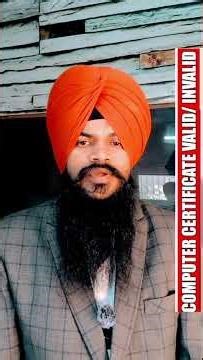 How Government Verifies 120 Hours Computer Certificate? #ComputerCourse