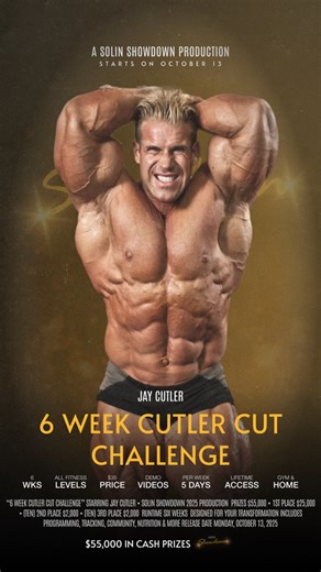 Join my 6 week Cutler Cut Challenge today. https://www.solin.stream/cutlerclub/program/4270 #challenge | Jay Cutler