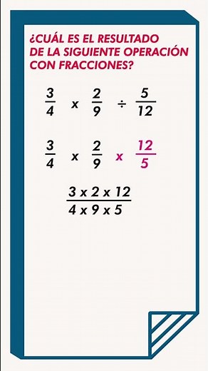Cómo resolver operaciones combinadas de multiplicación y división con fracciones #algebra