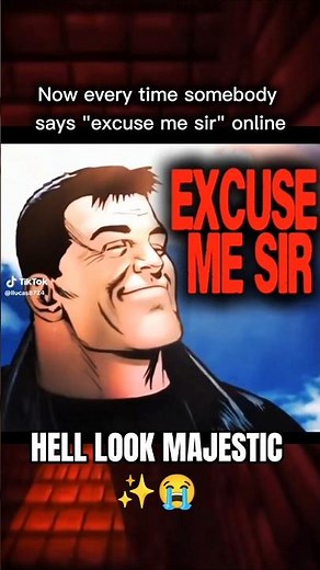 The “Excuse Me Sir” Meme Is PURE Villain Aura ✌️💀