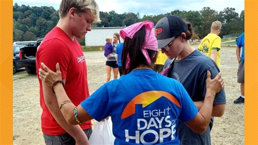 Eight Days of Hope volunteering in North Carolina following Helene
