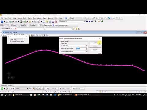 Horizontal and Vertical Alignment Report from MXROAD ||Highway Design ||