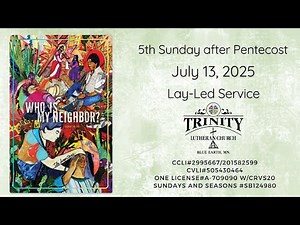 Trinity Lutheran Church, Blue Earth, MN. Live Stream Worship.